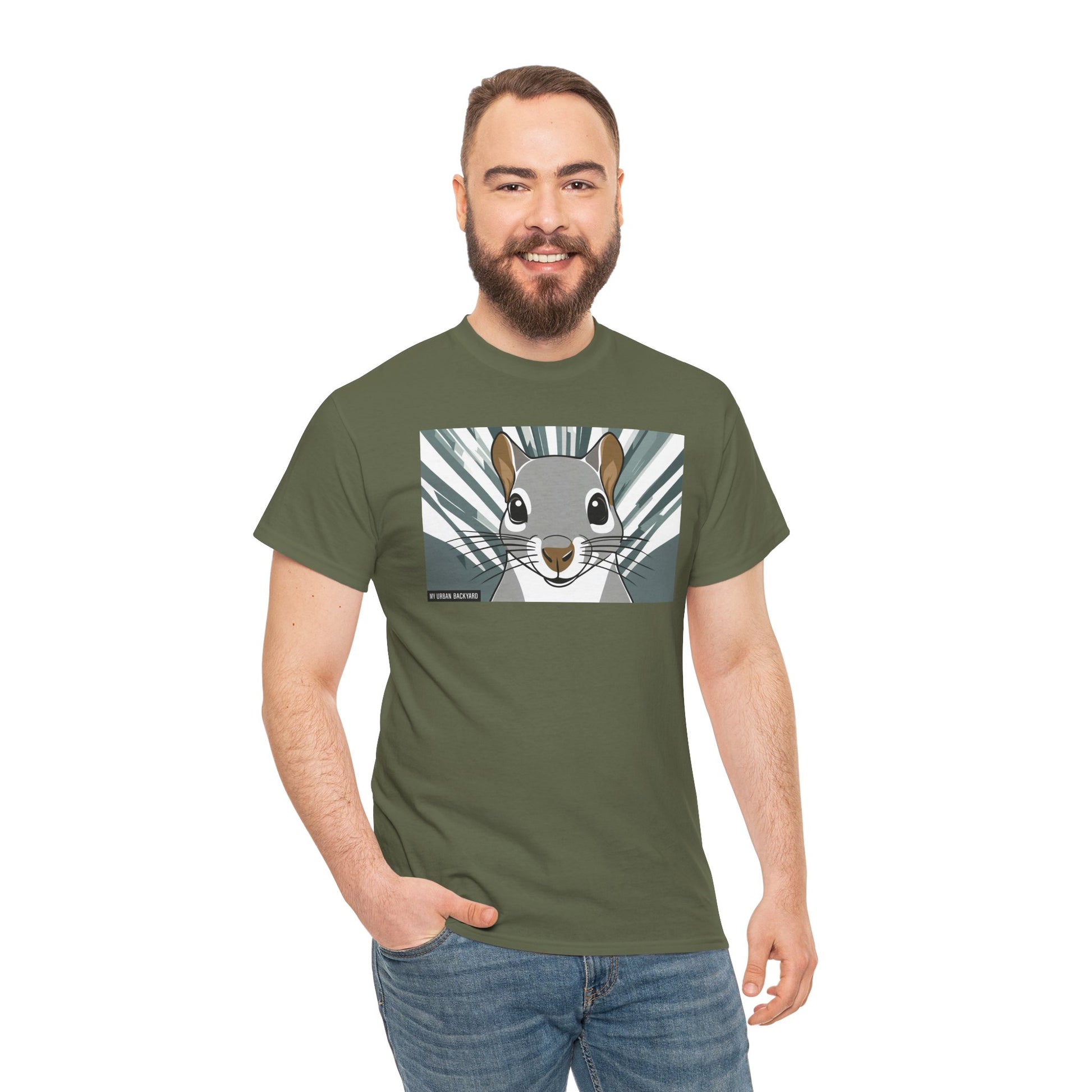Cute Squirrel Graphic Tee, Unisex Cotton T-Shirt, Nature Lover Gift, Animal Art Top, Casual Wear