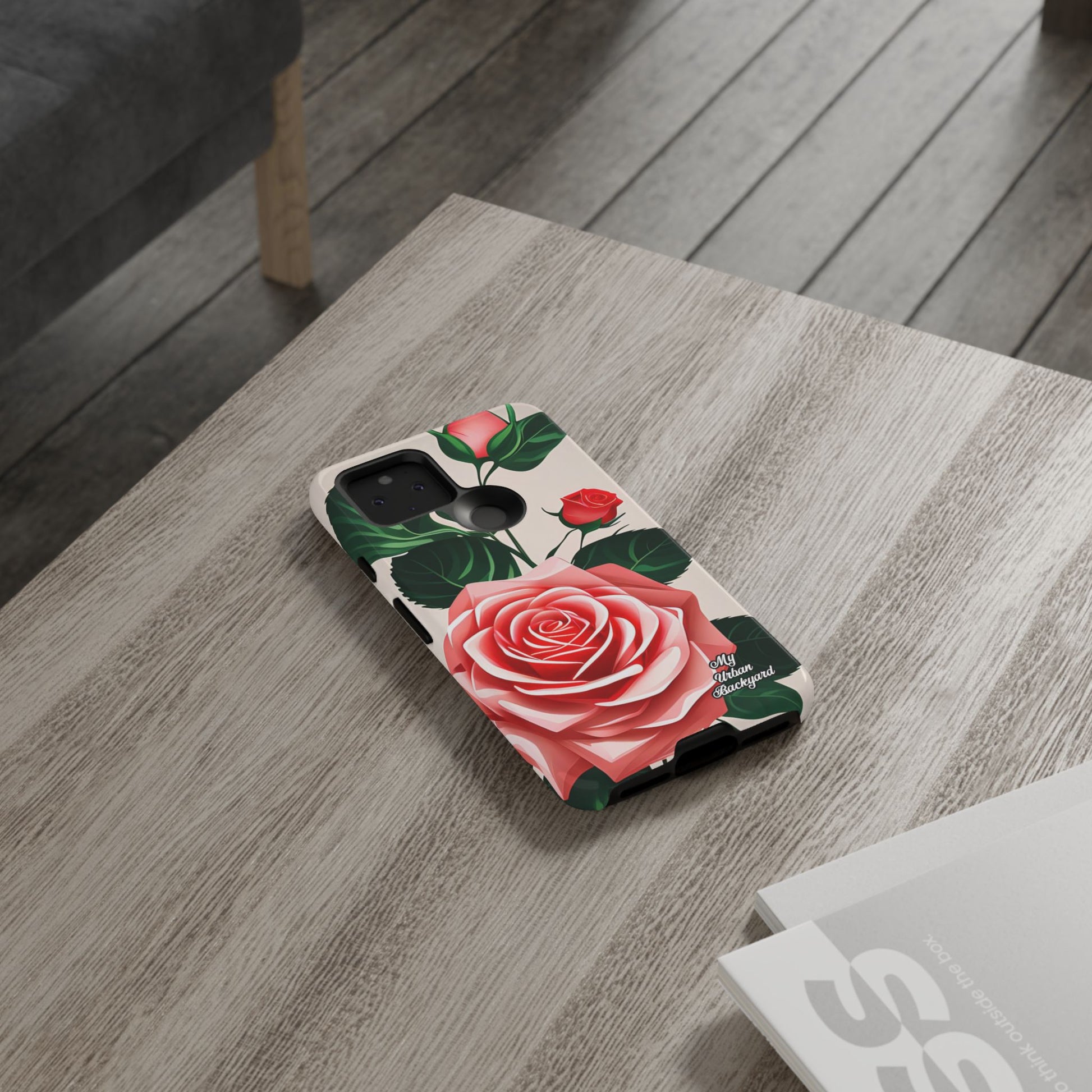 Pink Rose Flowers, Cell Phone Case - Apple, Samsung, Google Pixel