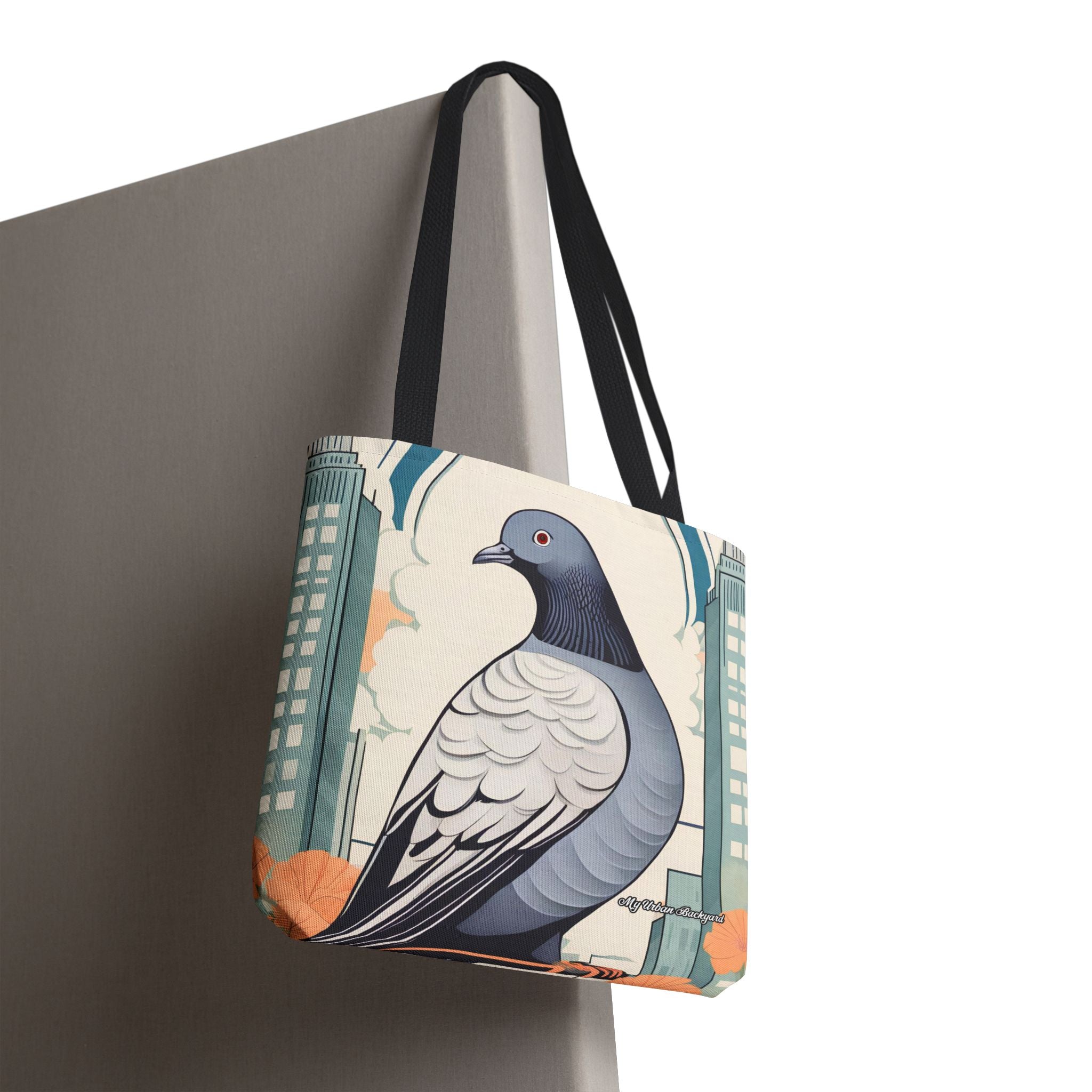 City Pigeon, Bird Tote Bag with Cotton Handles For Everyday Use, 3 Sizes