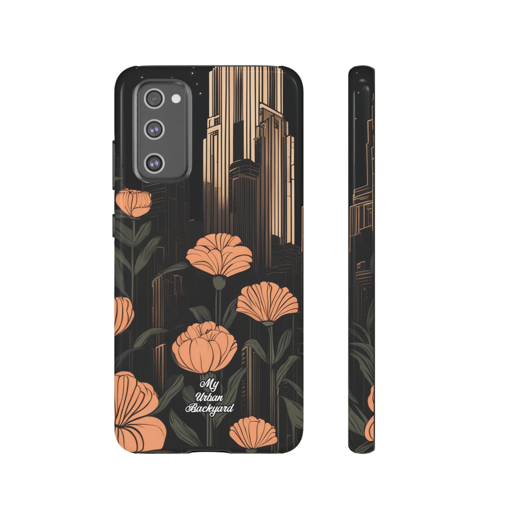 Urban Evening with Flowers, Cell Phone Case