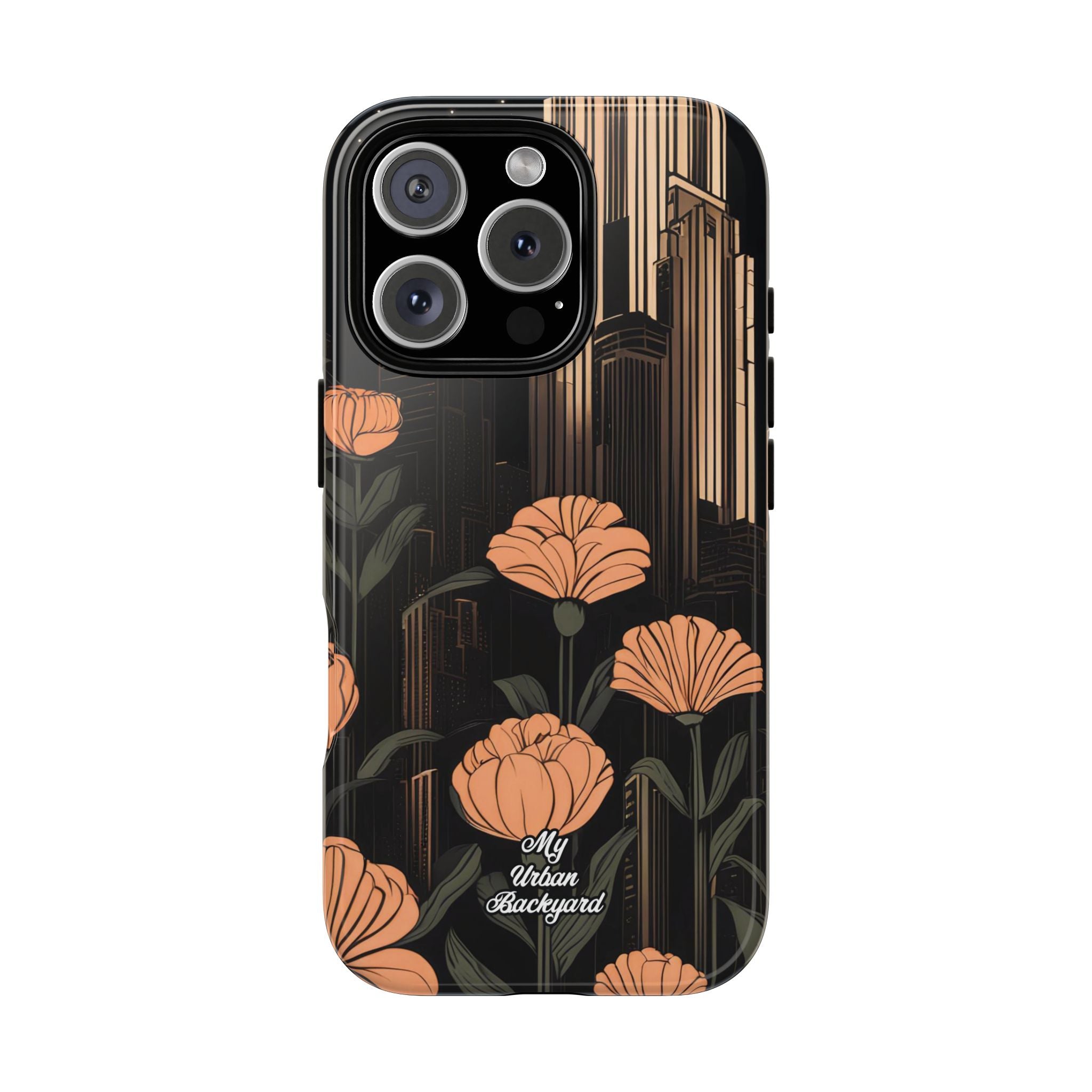 Urban Evening with Flowers, Cell Phone Case