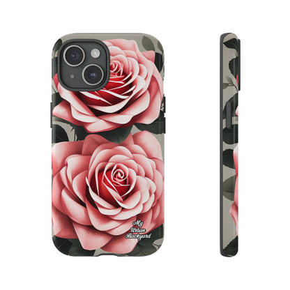 Pink Rose Flowers, Cell Phone Case - Apple, Samsung or Google Pixel