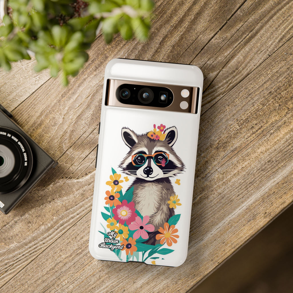 Raccoon with Glasses, Cell Phone Case - Apple, Samsung or Google Pixel