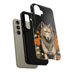 Wolf with Flowers, Animal Cell Phone Case - Apple, Samsung, Google Pixel