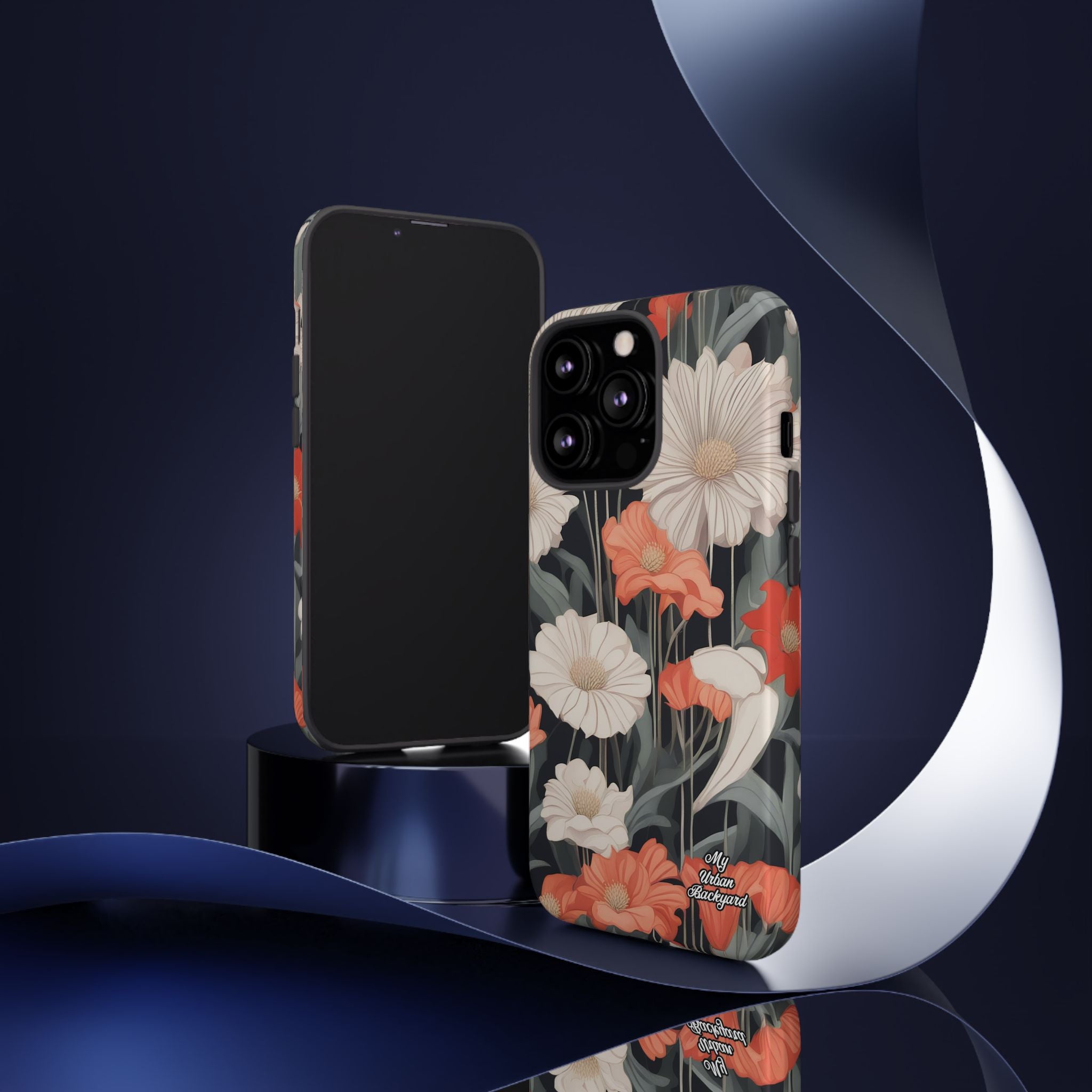 Art Deco Flowers, Cell Phone Case - Apple, Samsung, Google Pixel