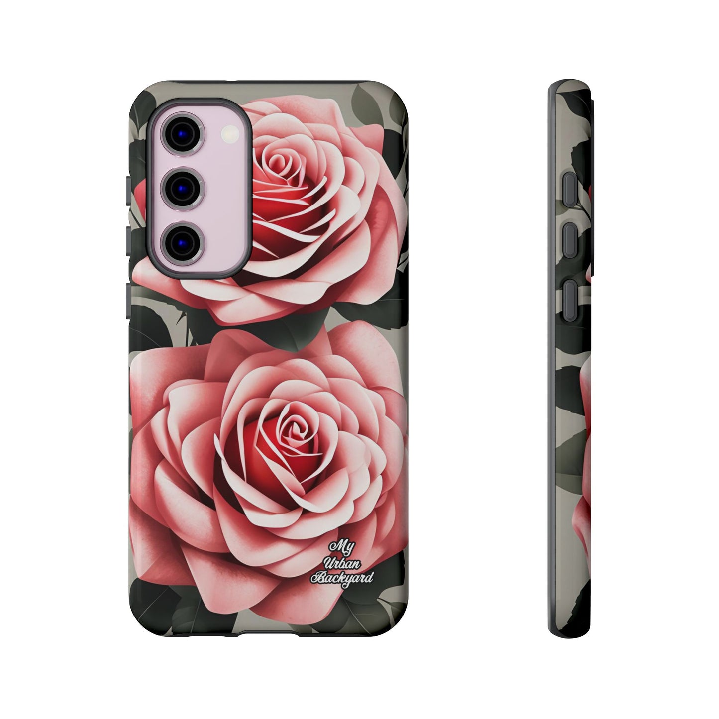 Pink Rose Flowers, Cell Phone Case - Apple, Samsung or Google Pixel