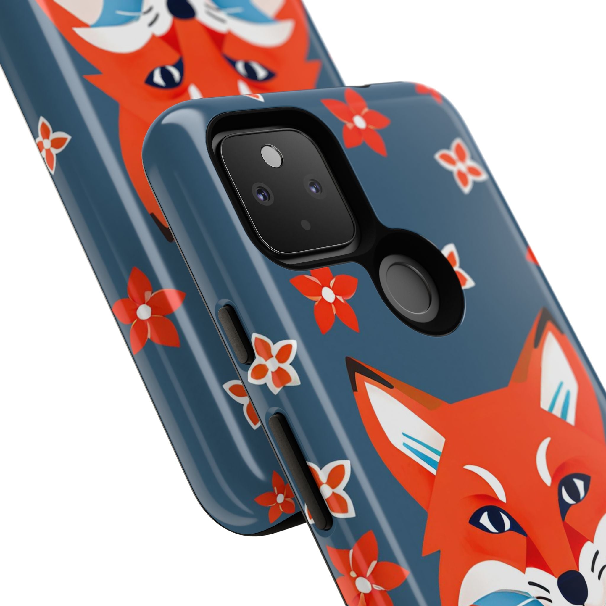 Fox with Flowers, Cell Phone Case - Apple, Samsung, Google Pixel