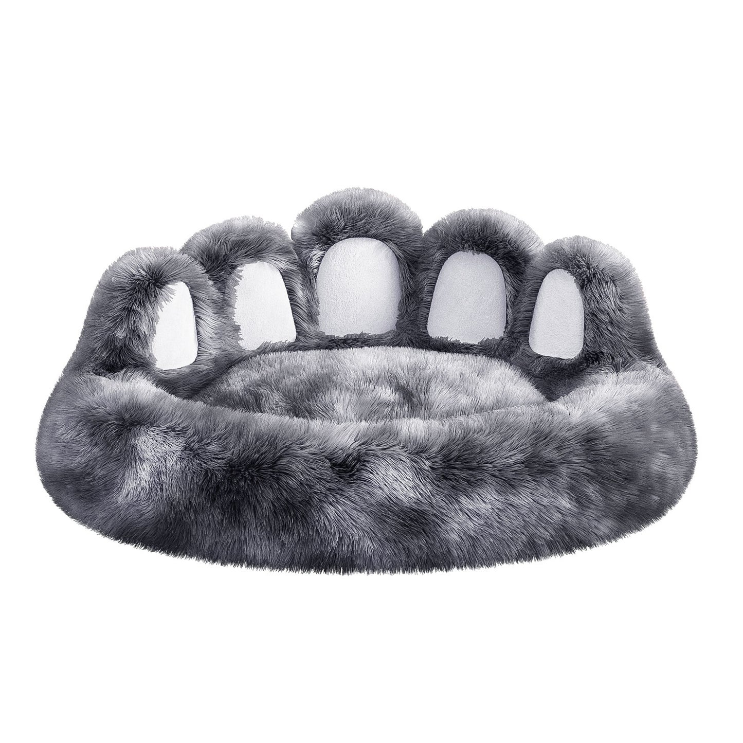 Cozy Plush Bear Paw Shape Pet Bed For Small And Medium Dogs And Cats