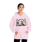 Bald Eagle w Flowers, Unisex Hoodie w Front Pocket