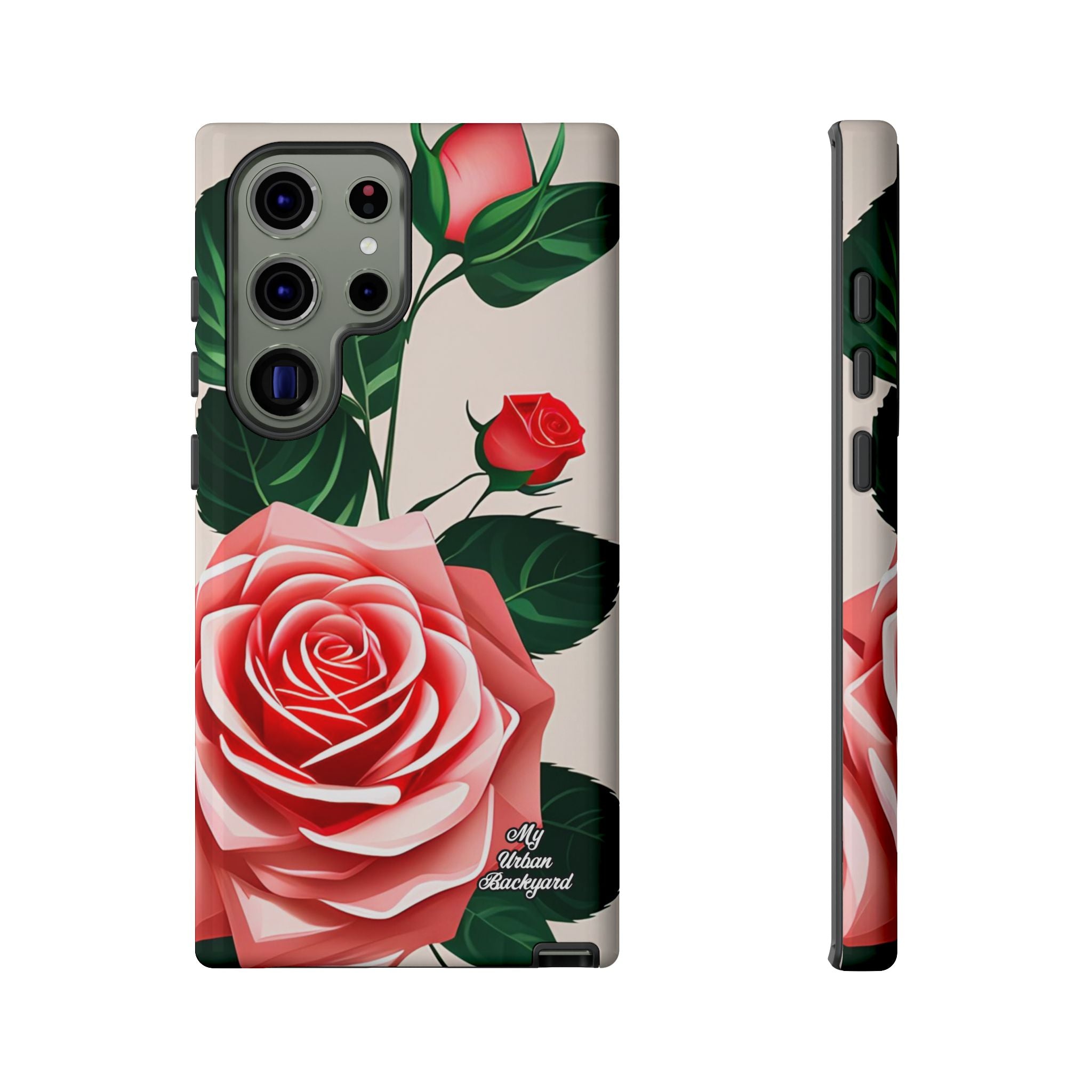 Pink Rose Flowers, Cell Phone Case - Apple, Samsung, Google Pixel
