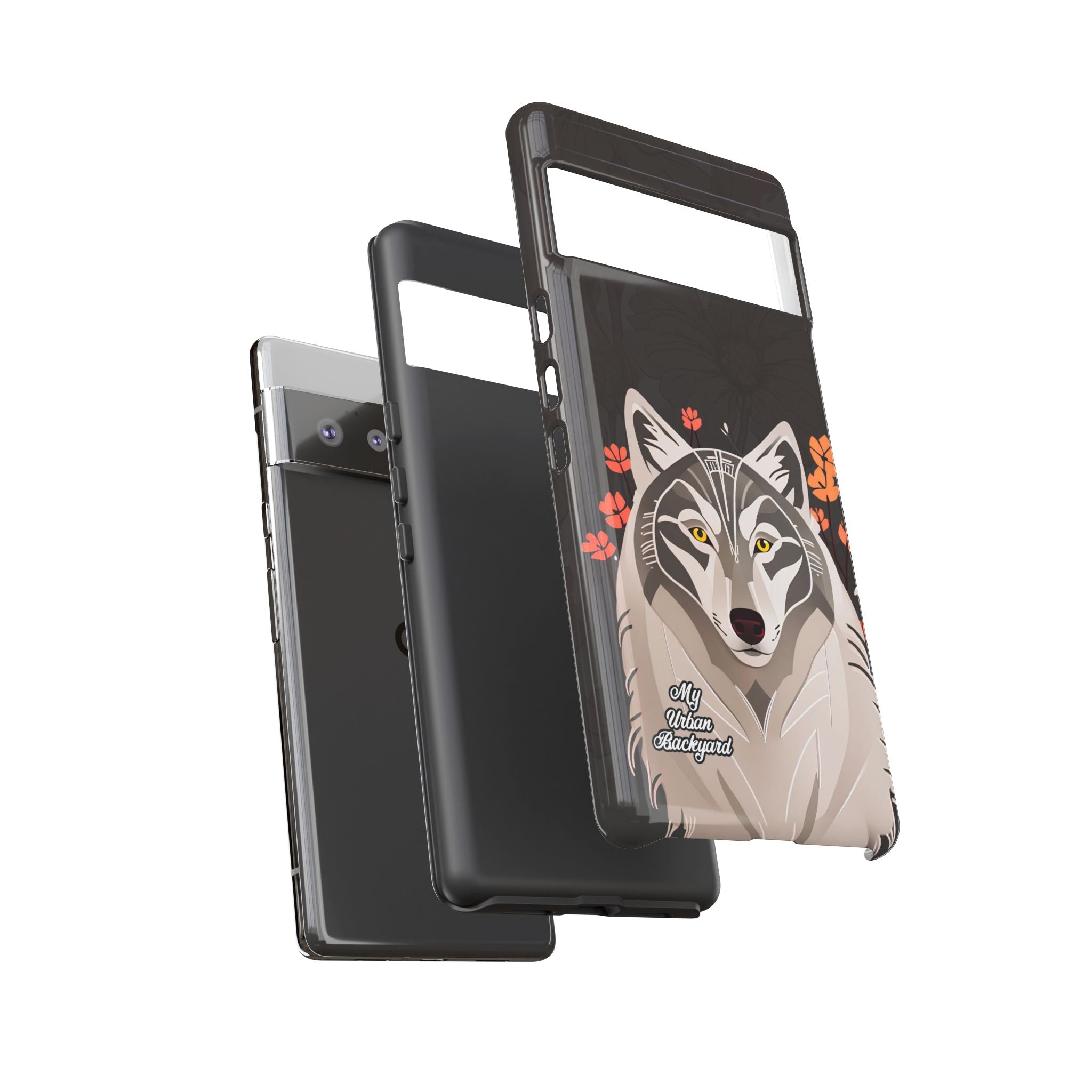 Art Deco Wolf, Cell Phone Case - Apple, Samsung, Google Pixel
