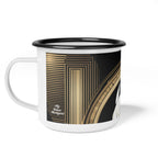 White Chihuahua, Enamel Camping Mug