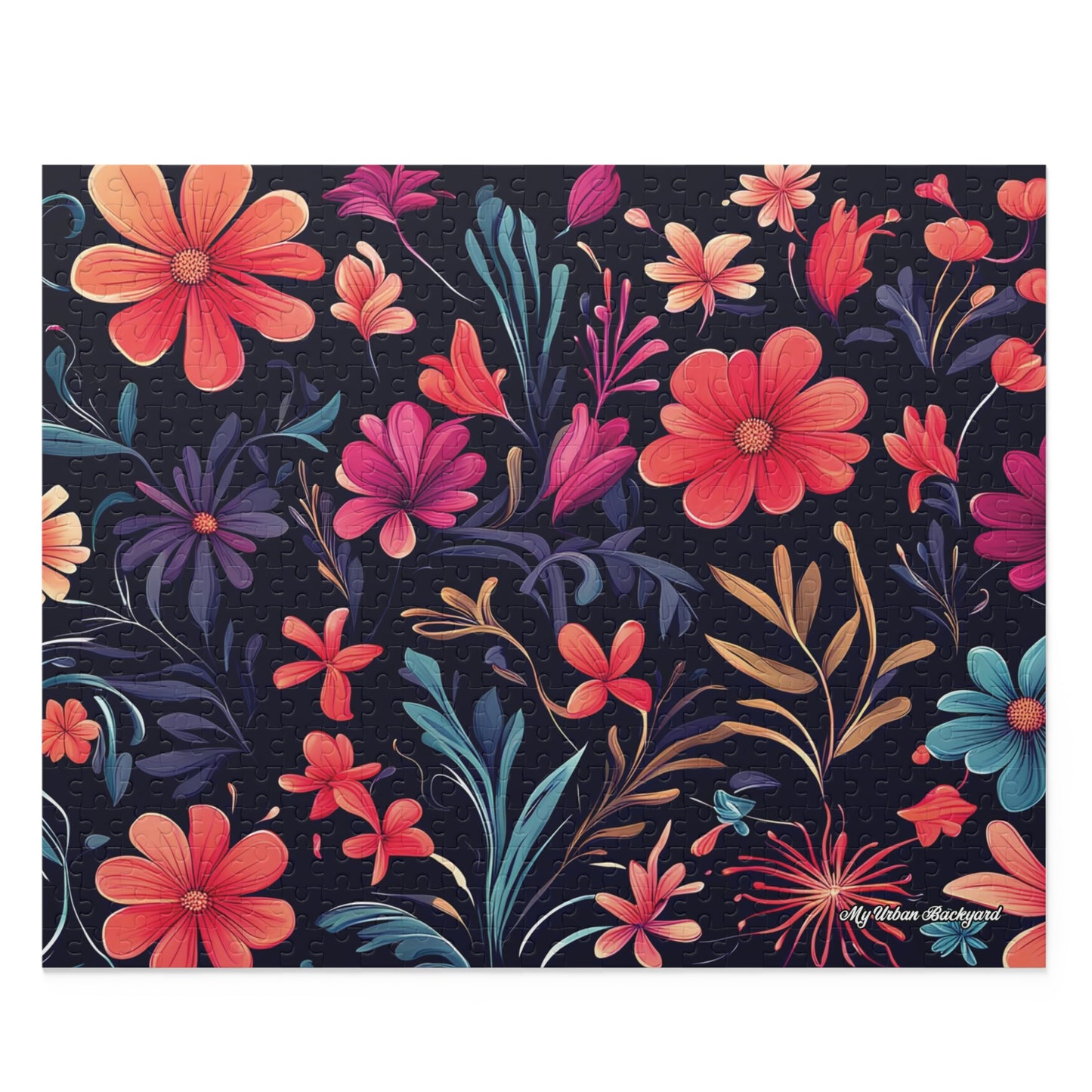 Night Blooming Wildflowers, Jigsaw Puzzle, (120, 252, or 500-Piece)