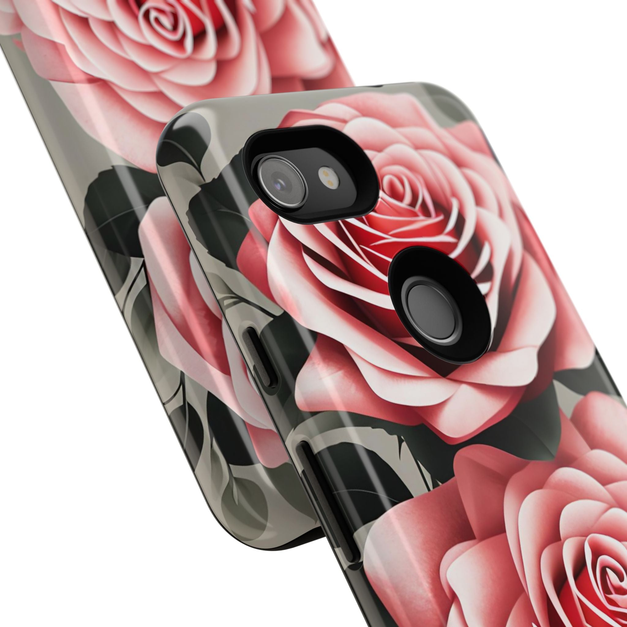 Pink Rose Flowers, Cell Phone Case - Apple, Samsung or Google Pixel