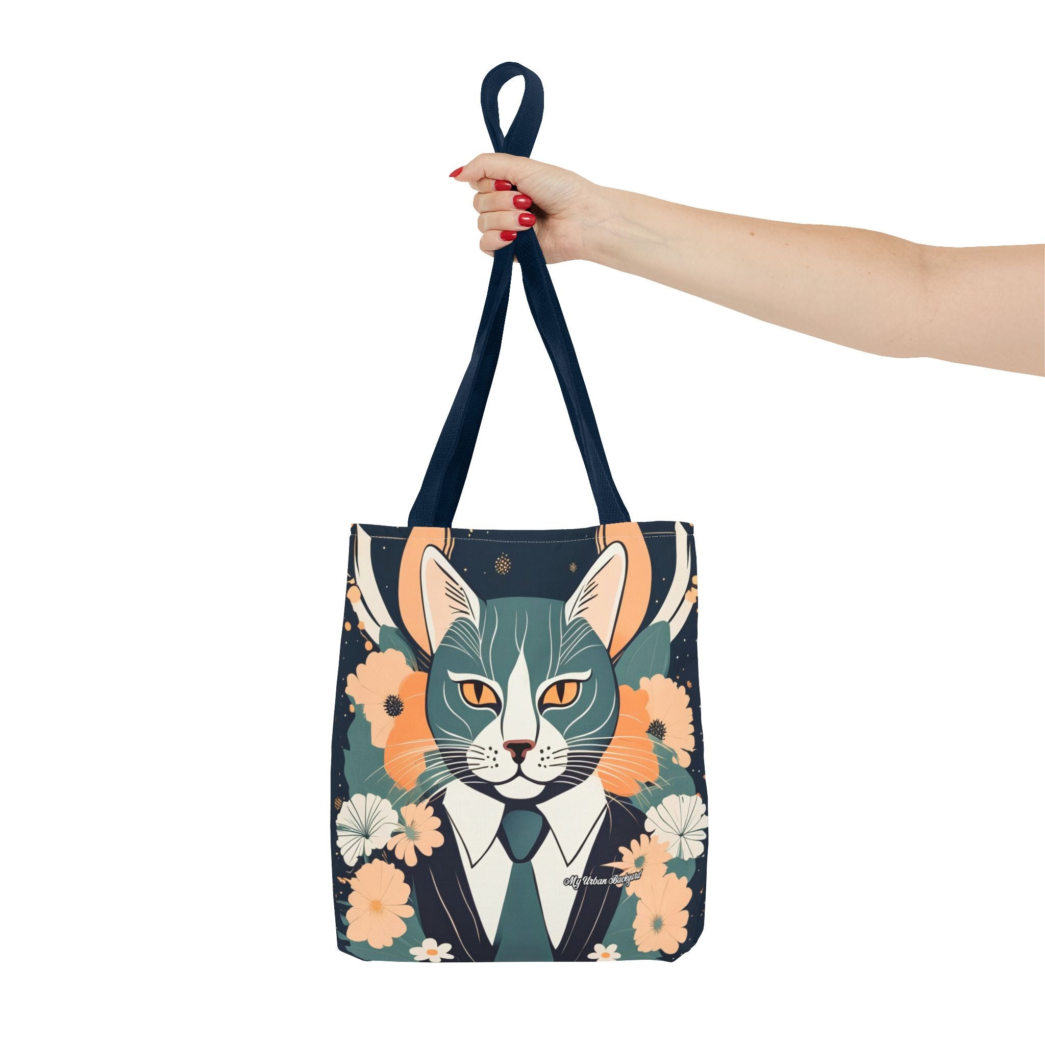Simon Whiskerford, Cat Tote Bag with Cotton Handles For Everyday Use, 3 Sizes