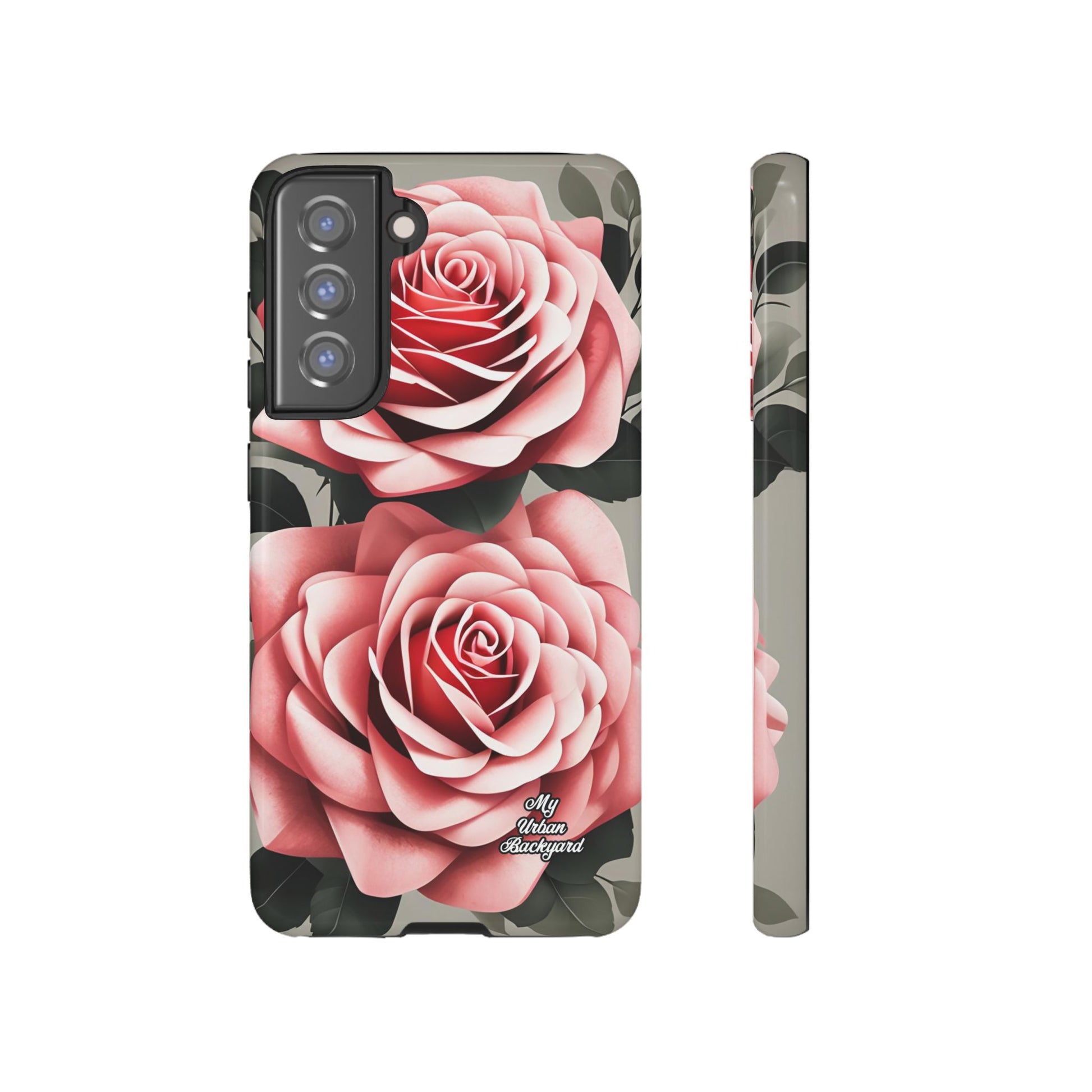 Pink Rose Flowers, Cell Phone Case - Apple, Samsung, Google Pixel