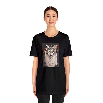 Art Deco Wolf, Soft 100% Jersey Cotton T-Shirt, Unisex, Short Sleeve, Retail Fit