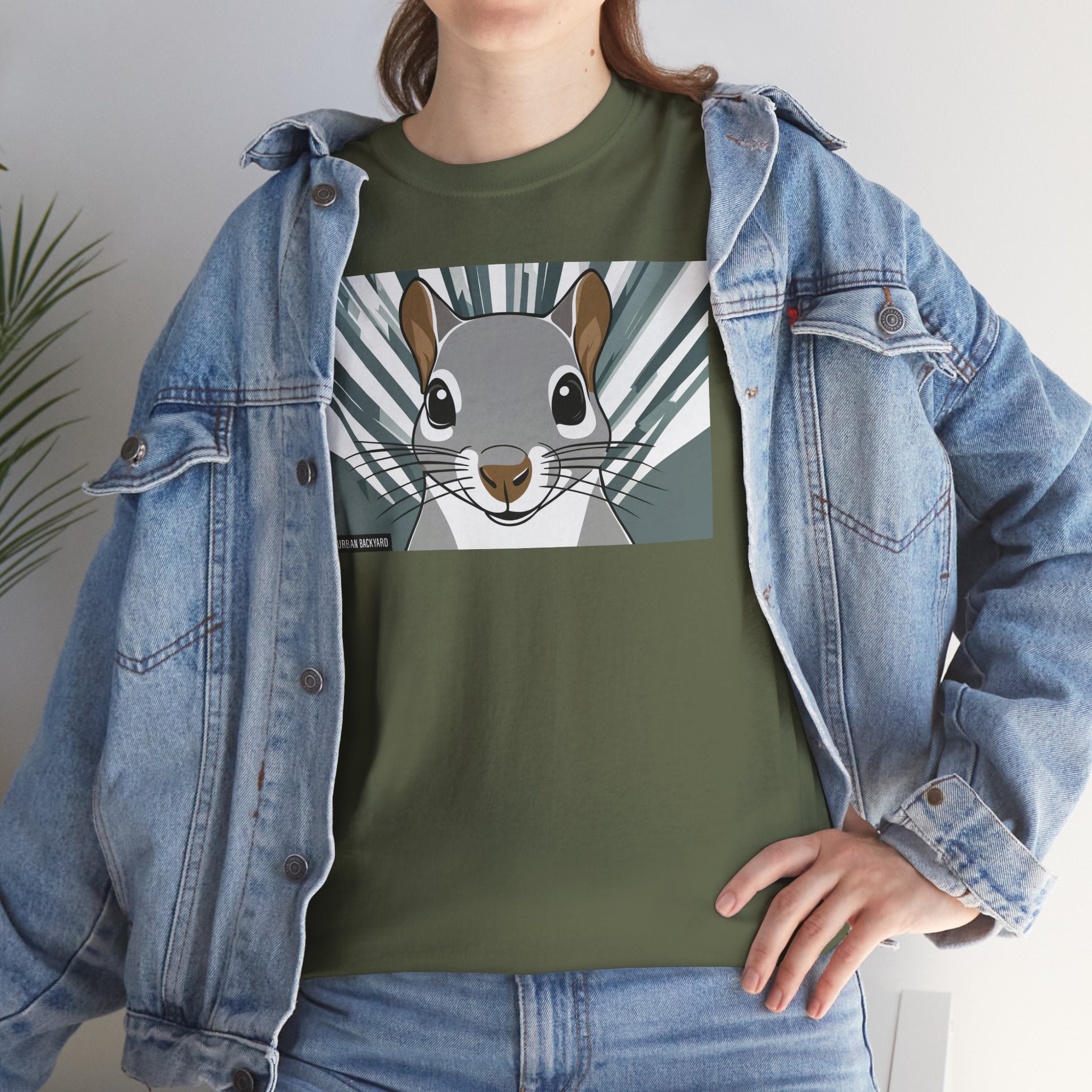 Cute Squirrel Graphic Tee, Unisex Cotton T-Shirt, Nature Lover Gift, Animal Art Top, Casual Wear
