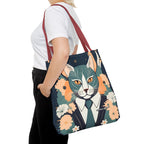 Simon Whiskerford, Cat Tote Bag with Cotton Handles For Everyday Use, 3 Sizes