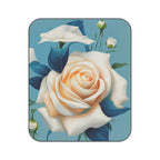 Large Flower, Cozy Outdoor Picnic Blanket, Water-Resistant Bottom, 51" × 61"