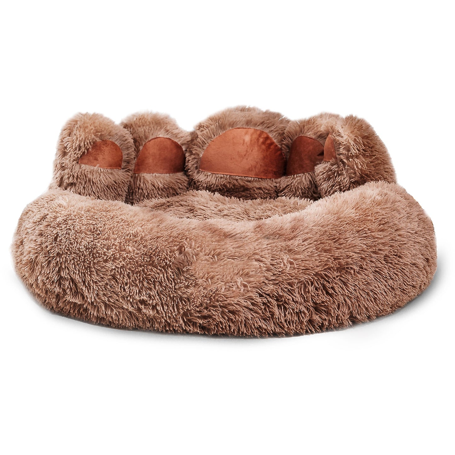 Cozy Plush Bear Paw Shape Pet Bed For Small And Medium Dogs And Cats