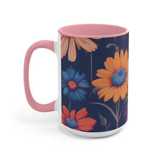 Fun Wildflowers, Ceramic Mug - Perfect for Coffee, Tea, and More!