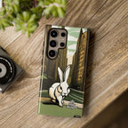 White Rabbit on a City Street, Cell Phone Case - Apple, Samsung, Google Pixel