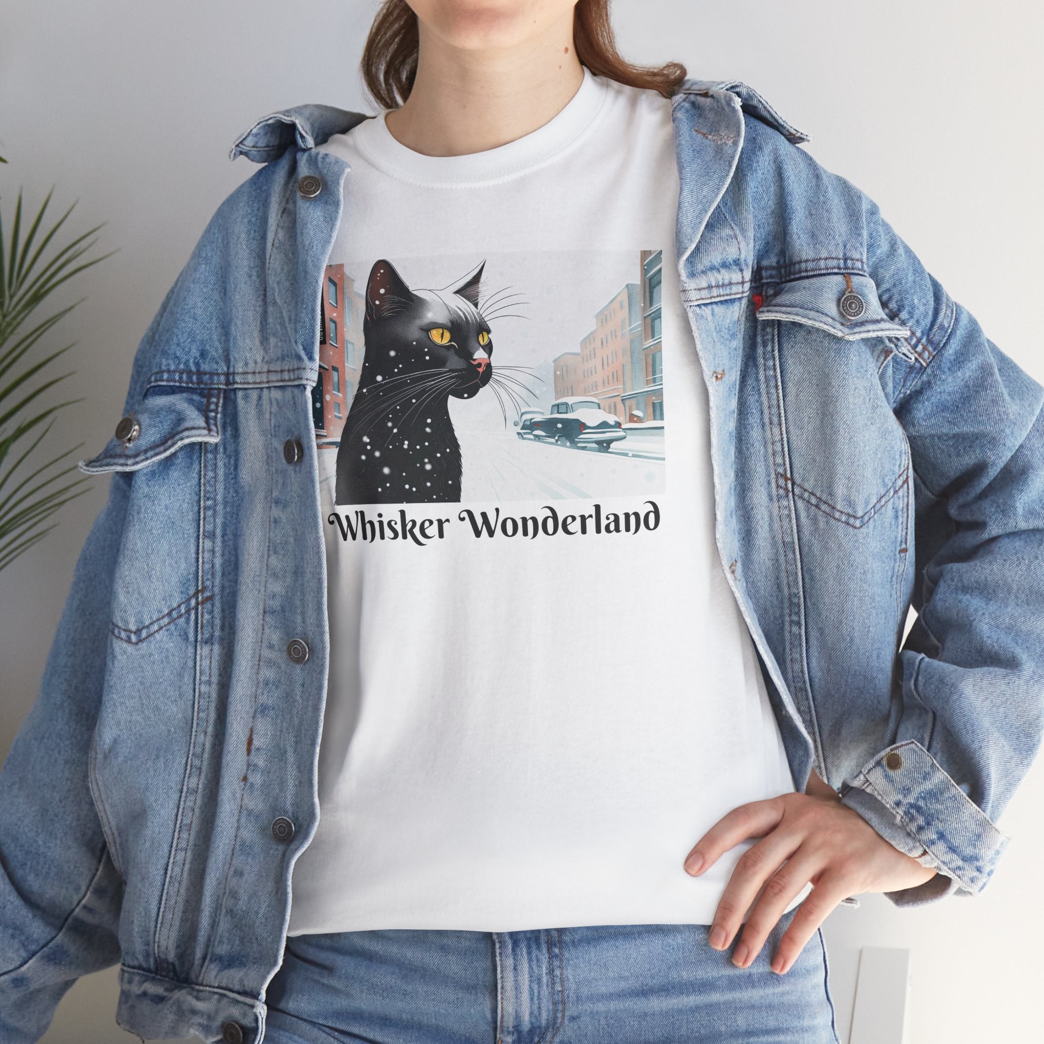 Whisker Wonderland Unisex Heavy Cotton Tee - Cozy Cat Lover's T-Shirt