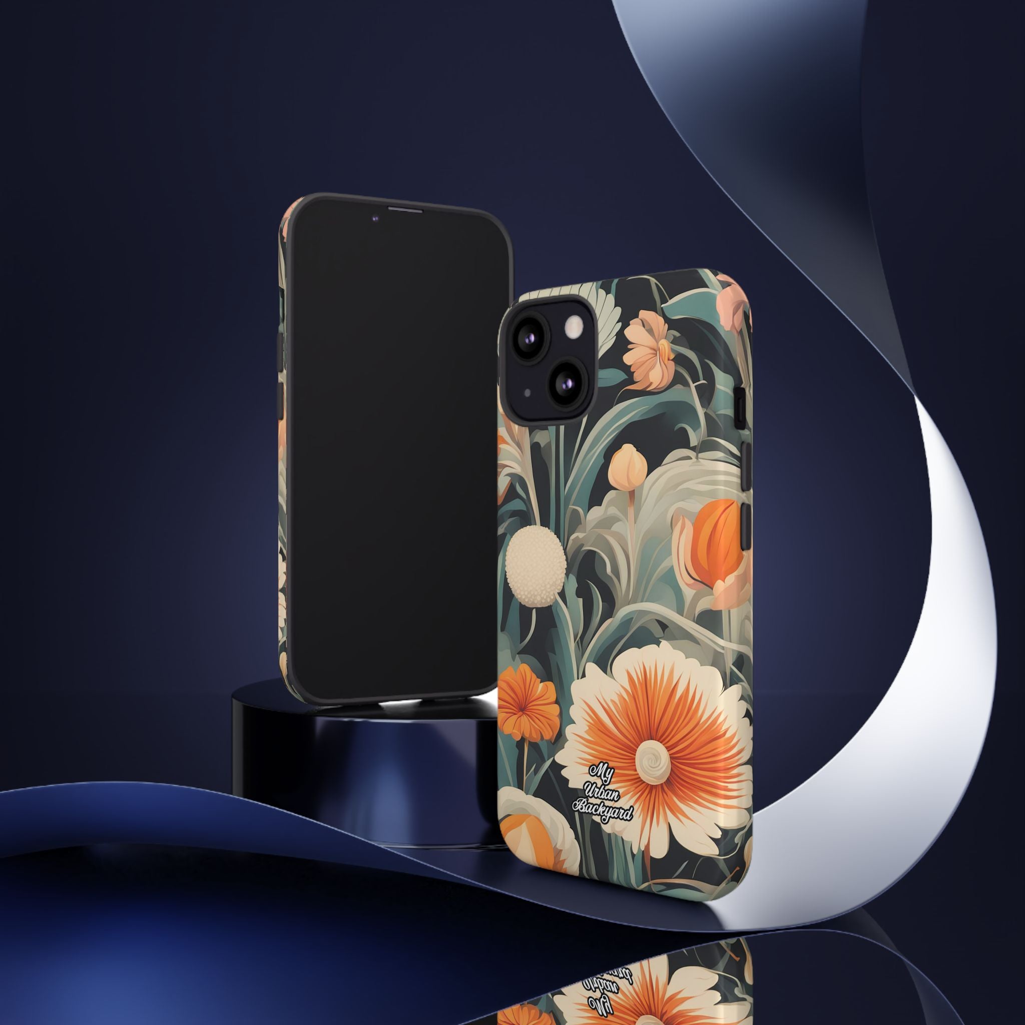 Orange and White Flowers, Cell Phone Case - Apple, Samsung, Google Pixel
