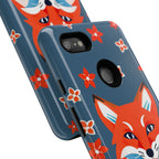 Fox with Flowers, Cell Phone Case - Apple, Samsung, Google Pixel