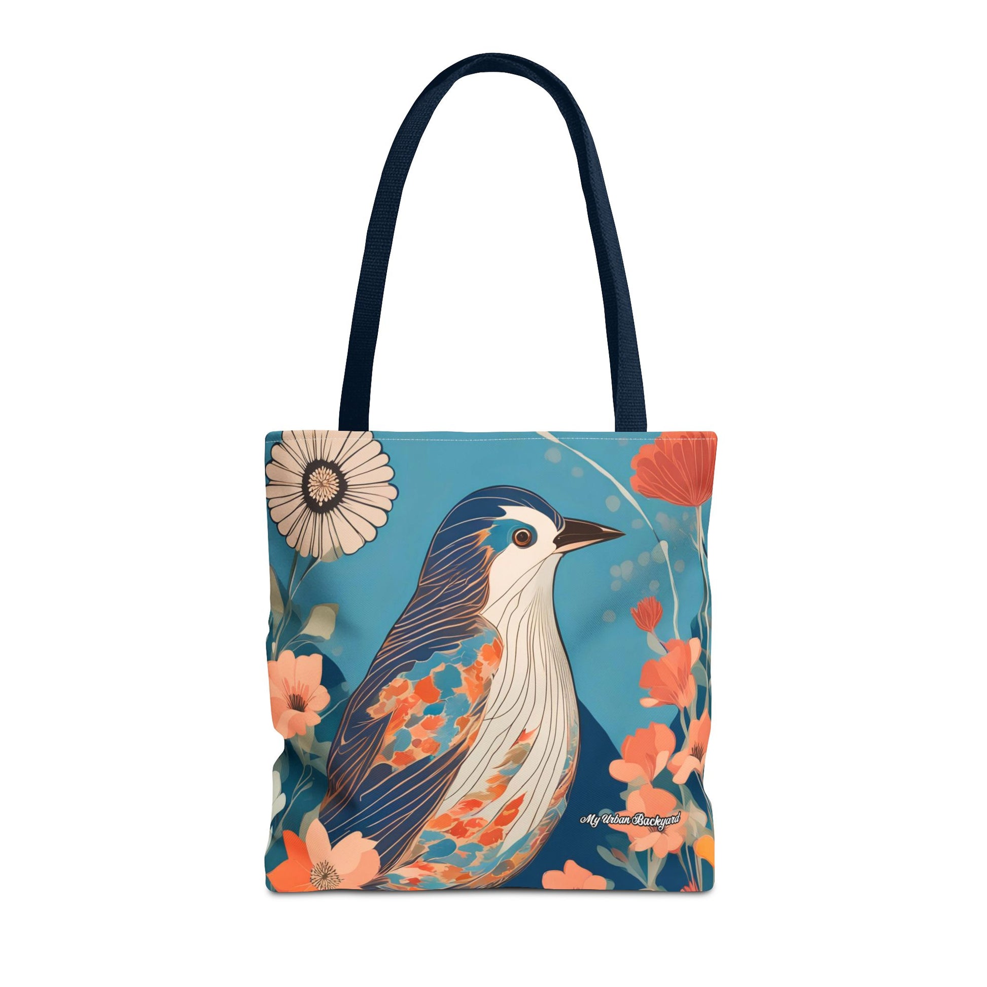 Colorful Bird Tote Bag with Cotton Handles For Everyday Use, 3 Sizes