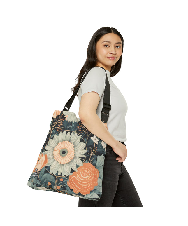 Wildflowers, Tote Bag with Adjustable Strap - Trendy and Versatile