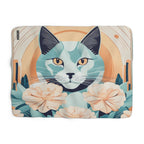 Leo Bluemane, Cozy Cat Floral Sherpa Fleece Blanket