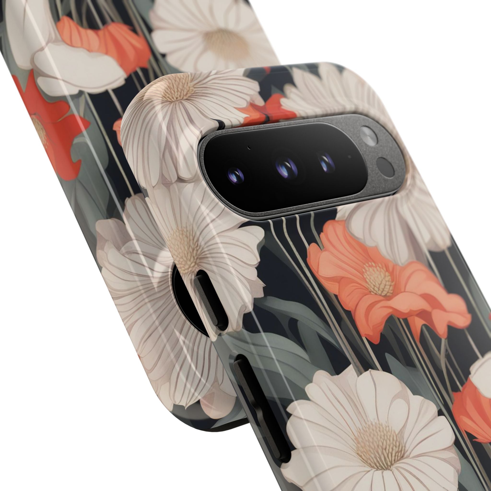 Art Deco Flowers, Cell Phone Case - Apple, Samsung, Google Pixel