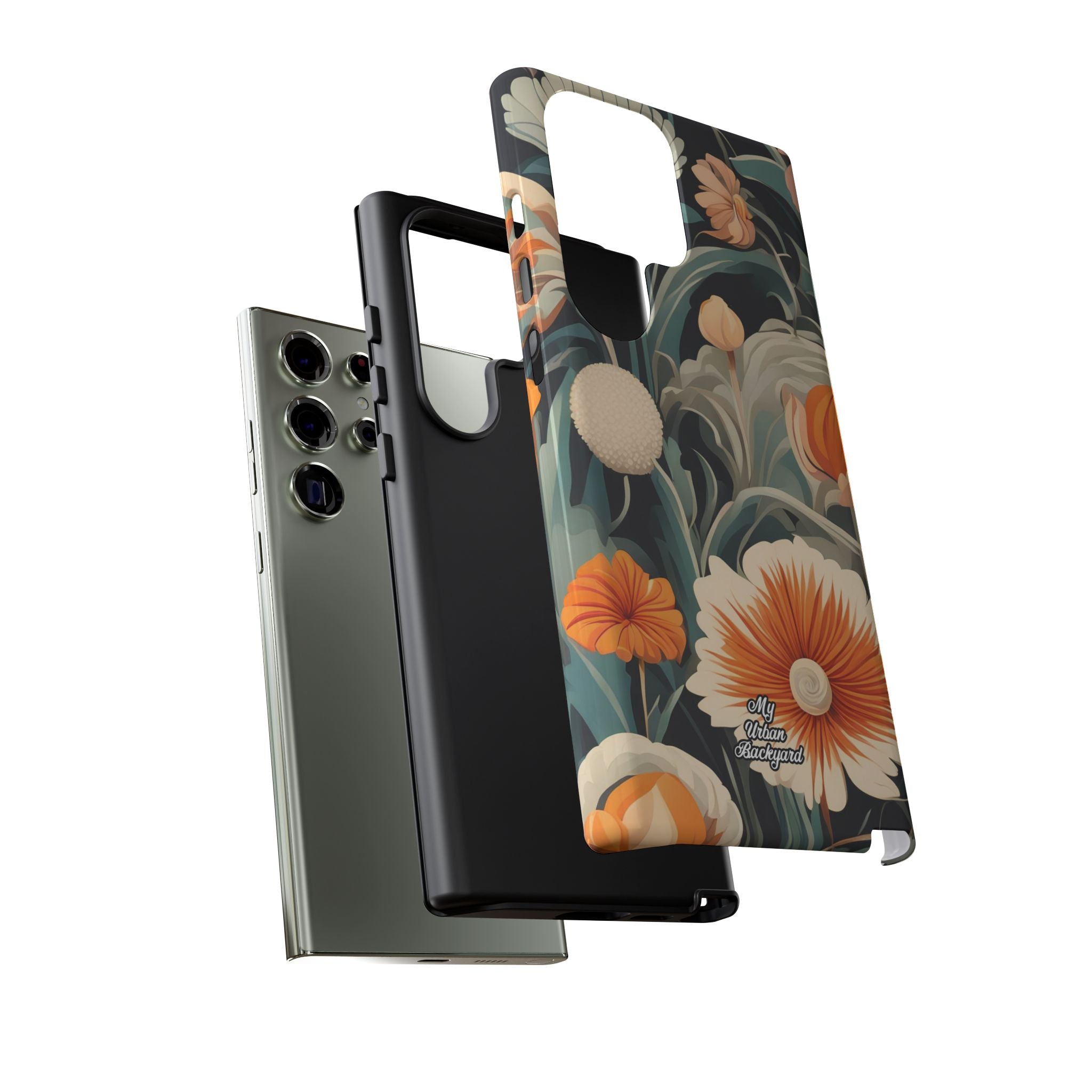 Orange and White Flowers, Cell Phone Case - Apple, Samsung, Google Pixel