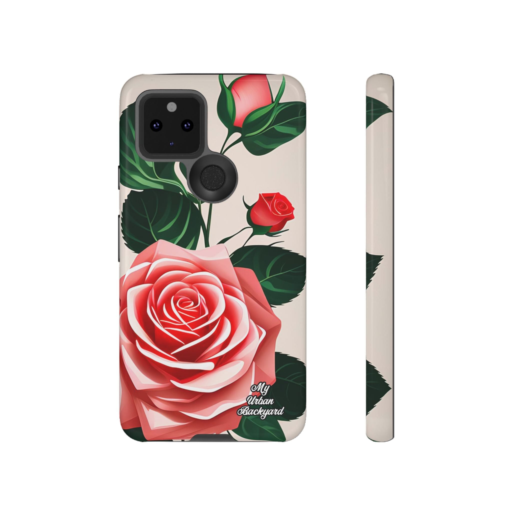 Pink Rose Flowers, Cell Phone Case - Apple, Samsung, Google Pixel