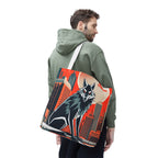 City Wolf Tote Bag, Tote with Cotton Handles For Everyday Use, 3 Sizes