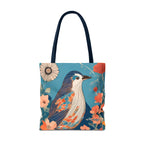 Colorful Bird Tote Bag with Cotton Handles For Everyday Use, 3 Sizes
