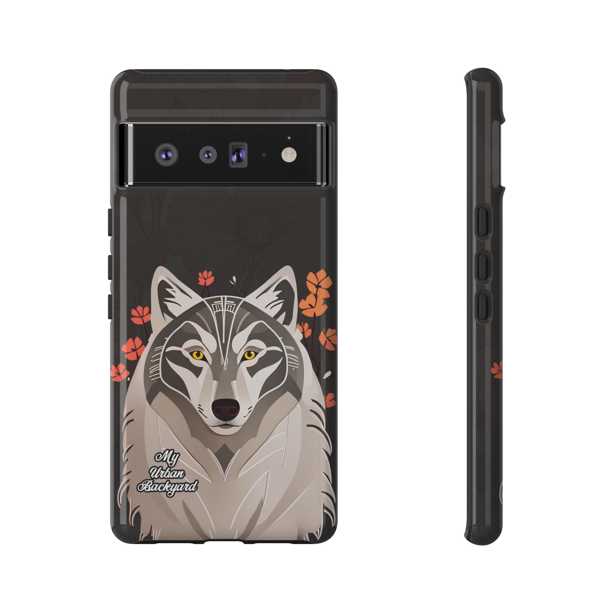 Art Deco Wolf, Cell Phone Case - Apple, Samsung, Google Pixel