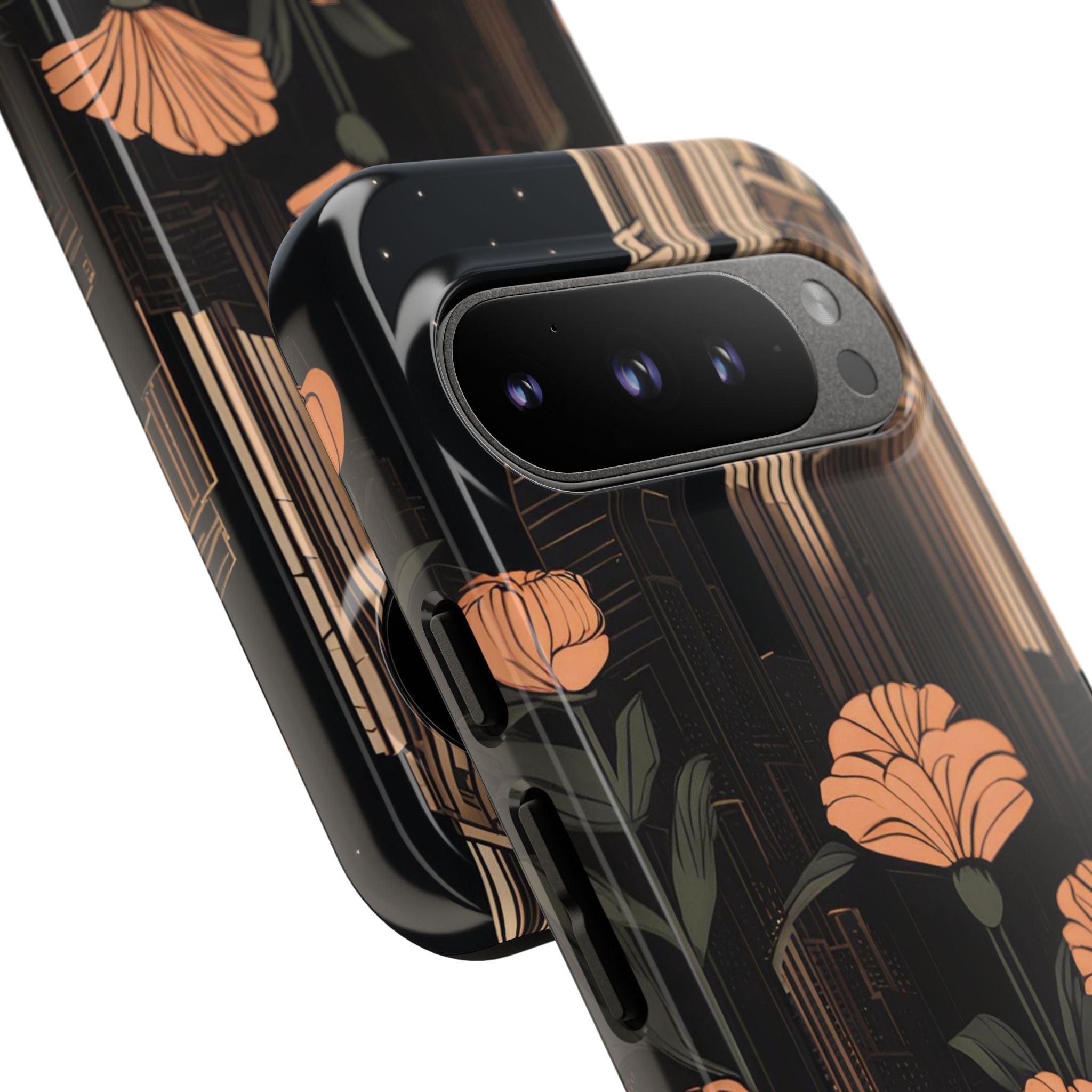 Urban Evening with Flowers, Cell Phone Case