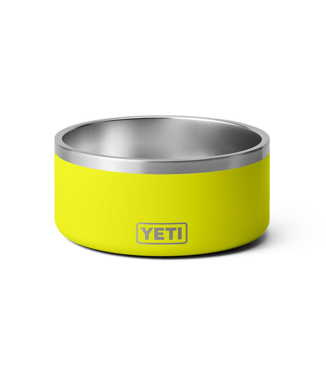 YETI Boomer 8, Stainless Steel, Non-Slip Dog Bowl, Holds 64 Ounces, Firefly Yellow