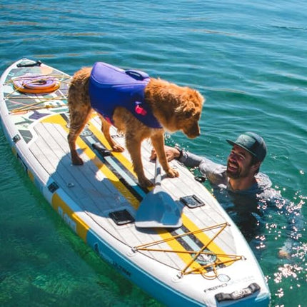 Ruffwear, Float Coat, Dog Life Jacket, Swimming Safety Vest with Handle, Deep Blue, X-Large
