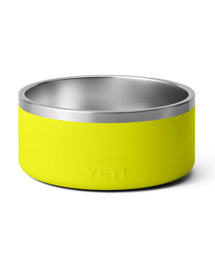 YETI Boomer 8, Stainless Steel, Non-Slip Dog Bowl, Holds 64 Ounces, Firefly Yellow