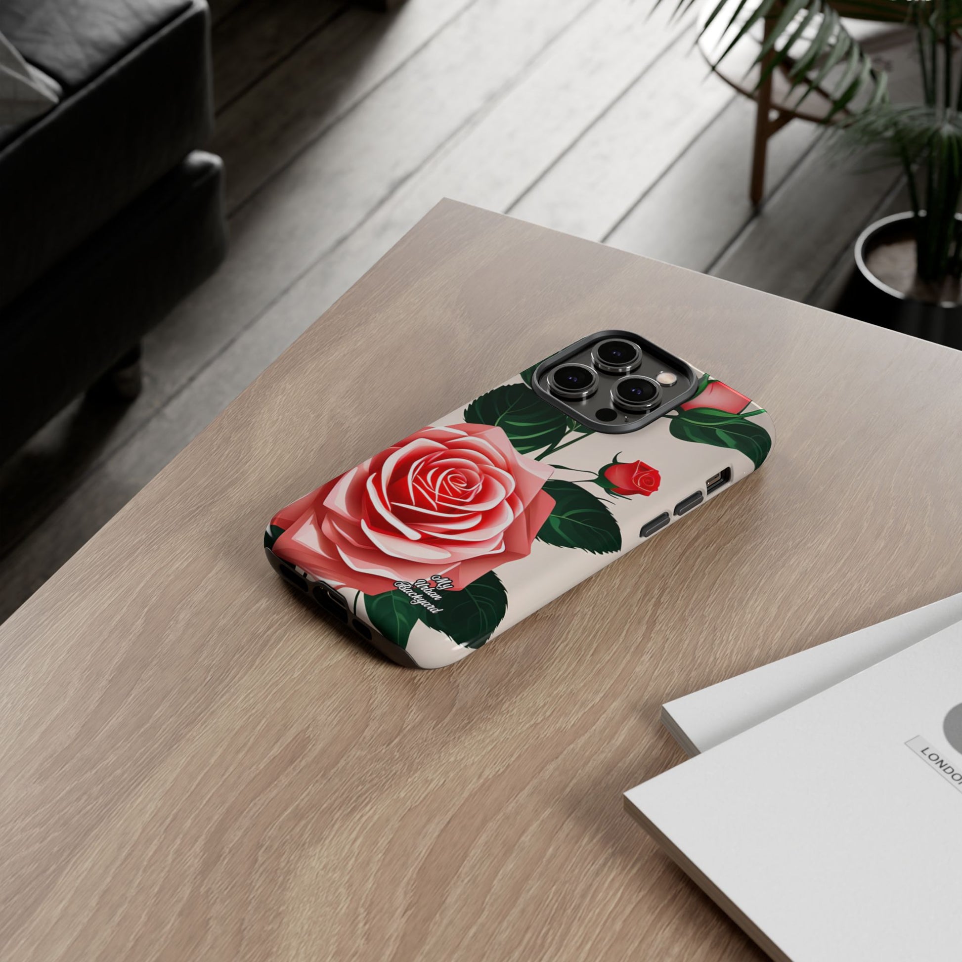 Pink Rose Flowers, Cell Phone Case - Apple, Samsung, Google Pixel