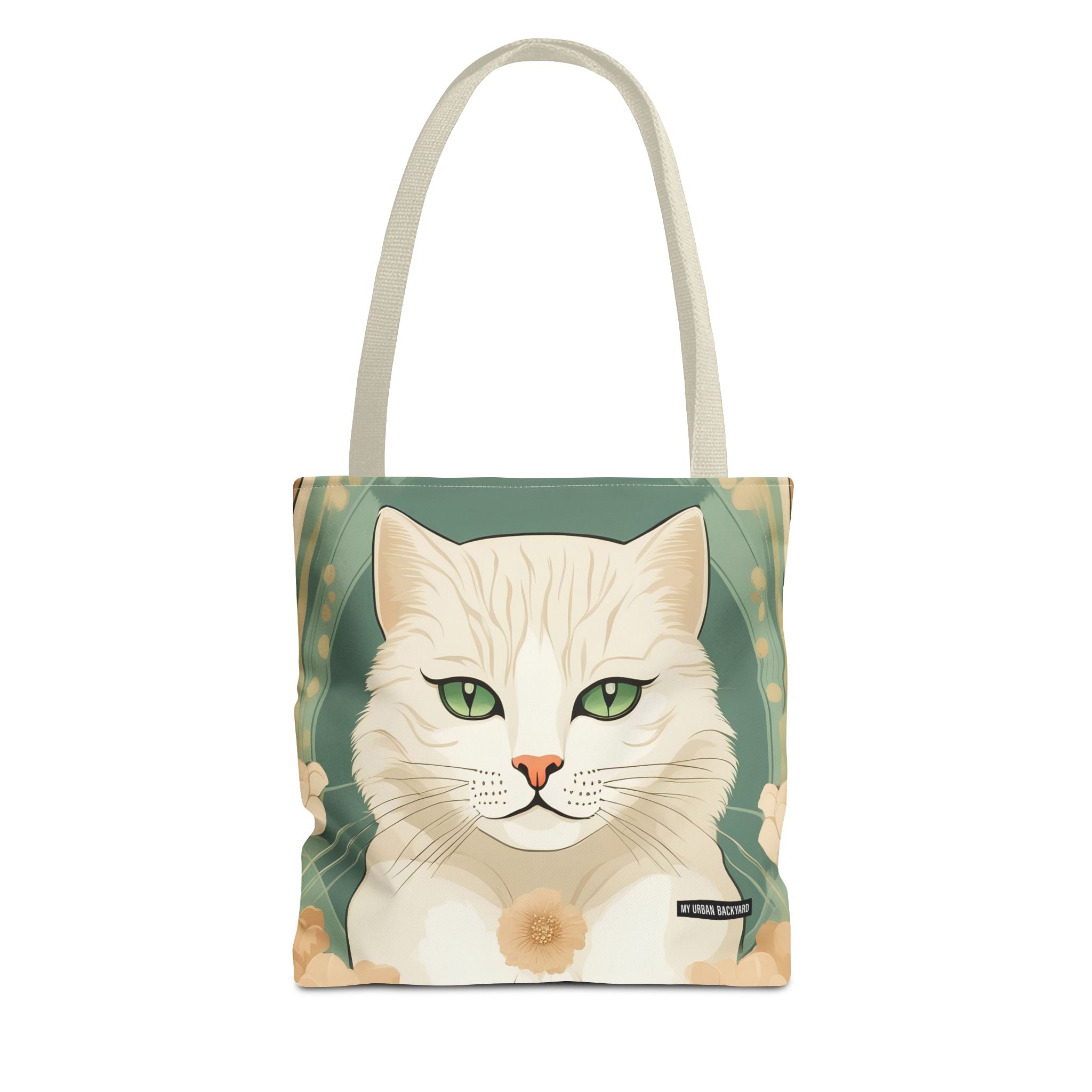 Blanca Purrington, Cat Tote Bag w Cotton Handles