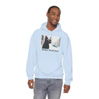 Whisker Wonderland, Cat Unisex Hoodie w Front Pocket