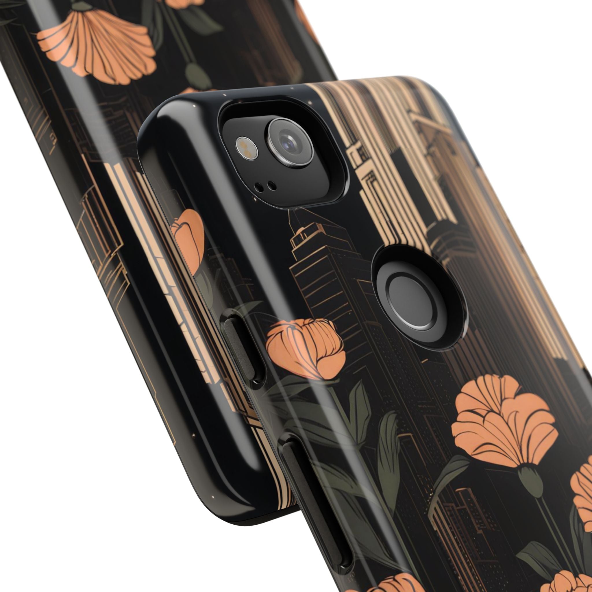 Urban Evening with Flowers, Cell Phone Case