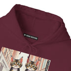 Cute Tabby Kittens Hooded Sweatshirt, Cozy Gift for Pet Owners, Cat Mom Hoodie, Cute Cat Sweatshirt, Cat-Themed Apparel, Animal Lover Gift