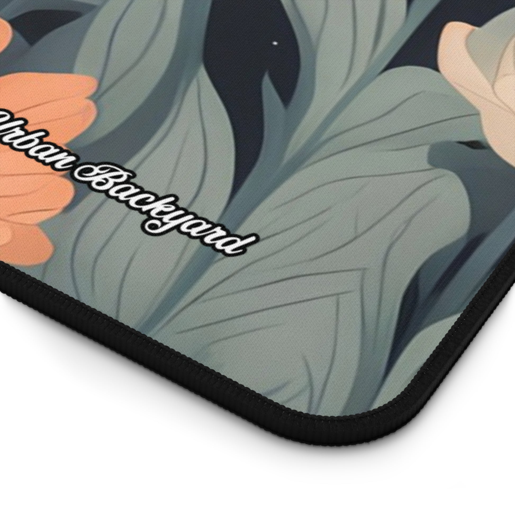 Urban Night Blossoms Desk Mat, Vibrant Desk Accessories, Home Office Decor, Computer Mouse Pad, Gift for Her