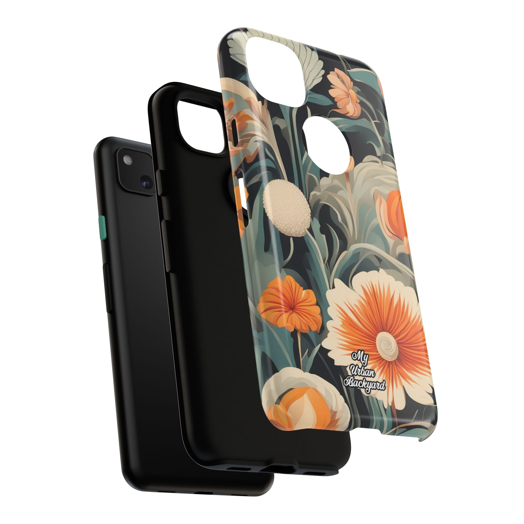 Orange and White Flowers, Cell Phone Case - Apple, Samsung, Google Pixel